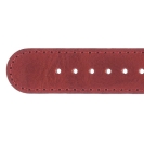 Deja vu watch, watch straps, leather straps, leather 20mm, steel closure, Us 108-1, ruby