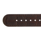 Deja vu watch, watch straps, leather straps, leather 20mm, gilded closure, Us 109-g, sienna brown
