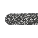 Deja vu watch, watch straps, leather straps, leather 20mm, steel closure, Us 110-1, black-and-white