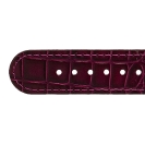 Deja vu watch, watch straps, leather straps, leather 20mm, steel closure, Us 111, medium aubergine