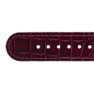 Deja vu Uhr, B�nder, B�nder in Leder, Leder 20mm, Edelstahlschlie�e, Us 111, aubergine mittel
