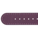 Deja vu watch, watch straps, leather straps, leather 20mm, steel closure, Us 124-2, plum