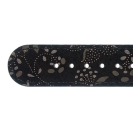 Deja vu Uhr, B�nder, B�nder in Leder, Leder 20mm, Vergoldete Schlie�e, Us 131 - 1 g, schwarz