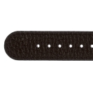 Deja vu watch, watch straps, leather straps, leather 20mm, steel closure, Us 132 - 1, black brown