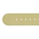 Deja vu watch, watch straps, leather straps, leather 20mm, gilded closure, Us 133 - 1 g, mustard