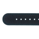 Deja vu watch, watch straps, leather straps, leather 20mm, steel closure, Us 137 - 1, black blue