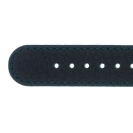 Deja vu watch, watch straps, leather straps, leather 20mm, steel closure, Us 137 - 1, black blue