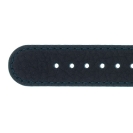 Deja vu watch, watch straps, leather straps, leather 20mm, gilded closure, Us 137 - 1 g, black blue