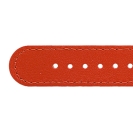 Deja vu Uhr, Bnder, Bnder in Leder, Leder 20mm, Edelstahlschliee, Us 14, dunkelorange