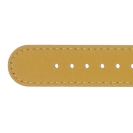 Deja vu watch, watch straps, leather straps, leather 20mm, gilded closure, Us 143 - 1 g, ochre