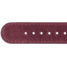 Deja vu Uhr, B�nder, B�nder in Leder, Leder 20mm, Edelstahlschlie�e, Us 147-2, aubergine