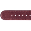 Deja vu watch, watch straps, leather straps, leather 20mm, gilded closure, Us 147-2 g, aubergine
