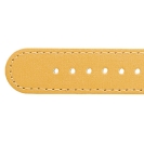Deja vu watch, watch straps, leather straps, leather 20mm, steel closure, US 150-1, yellow-orange