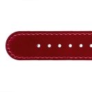Deja vu watch, watch straps, leather straps, leather 20mm, steel closure, Us 158 - 1, cherry