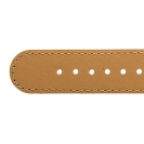 Deja vu watch, watch straps, leather straps, leather 20mm, gilded closure, Us 15-g, camel