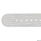 Deja vu watch, watch straps, leather straps, leather 20mm, steel closure, US 167, silver