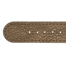 Deja vu watch, watch straps, leatherette straps, leather substitute 20mm, steel closure, Us 400 p, bronze-gold