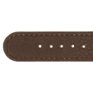 Deja vu watch, watch straps, leatherette straps, leather substitute 20mm, steel closure, Us 402 p, dark brown
