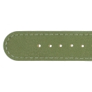 Deja vu watch, watch straps, leatherette straps, leather substitute 20mm, steel closure, Us 408 p, apfelgr�n
