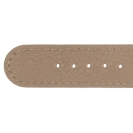 Deja vu watch, watch straps, leatherette straps, leather substitute 20mm, steel closure, Us 410 p, cappuccino