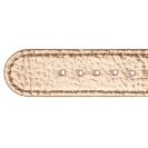 Deja vu watch, watch straps, leatherette straps, leather substitute 20mm, steel closure, Us 420 p, rose gold