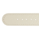 Deja vu watch, watch straps, leatherette straps, leather substitute 20mm, steel closure, Us 424 p, creme white