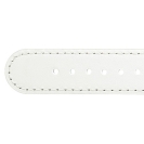 Deja vu watch, watch straps, leatherette straps, leather substitute 20mm, steel closure, Us 427 p, creme white