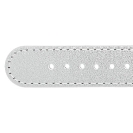 Deja vu watch, watch straps, leatherette straps, leather substitute 20mm, steel closure, Us 428 p, silber metallic