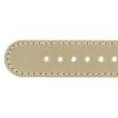 Deja vu watch, watch straps, leatherette straps, leather substitute 20mm, steel closure, Us 430 p, gold metallic