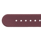 Deja vu watch, watch straps, leatherette straps, leather substitute 20mm, steel closure, Us 433 p, aubergine