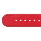 Deja vu watch, watch straps, leatherette straps, leather substitute 20mm, steel closure, Us 434 p, light red