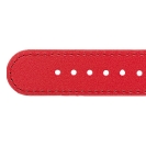 Deja vu watch, watch straps, leatherette straps, leather substitute 20mm, steel closure, Us 434 p, light red
