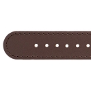 Deja vu watch, watch straps, leatherette straps, leather substitute 20mm, steel closure, Us 437 p, dark brown