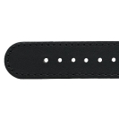 Deja vu watch, watch straps, leatherette straps, leather substitute 20mm, steel closure, Us 441 p, black