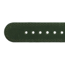 Deja vu watch, watch straps, leather straps, leather 20mm, steel closure, Us 70, dark olive