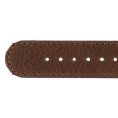 Deja vu watch, watch straps, leather straps, leather 20mm, steel closure, Us 74, sepia