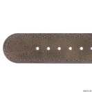 Deja vu watch, watch straps, leather straps, leather 20mm, steel closure, US 93-1, nougat