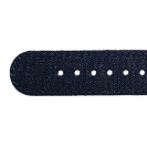 Deja vu Uhr, B�nder, B�nder in Leder, Leder 20mm, Edelstahlschlie�e, Us 95, jeansblau dunkel