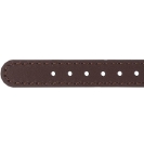 Deja vu watch, watch straps, leatherette straps, leather substitute 12mm, Uxs 437 p, dark brown